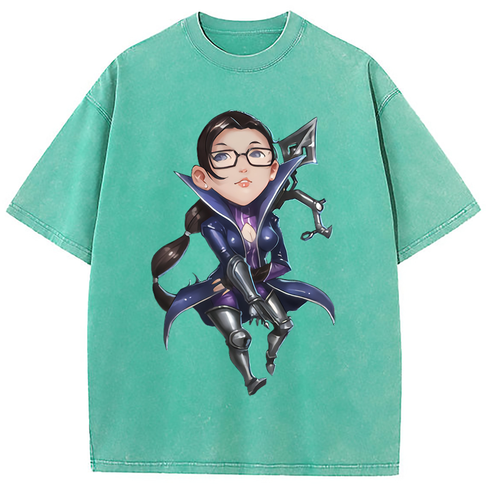 （画像用） リーグ・オブ・レジェンド League of Legends LOL 綿100% ヴィンテージ風 半袖Tシャツ（フロントプリント）